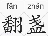 翻盏的拼音