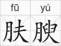 肤腴的拼音