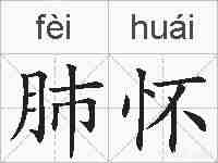 肺怀的拼音