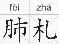 肺札的拼音