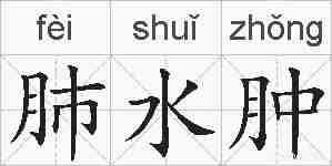 肺水肿的拼音