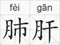 肺肝的拼音