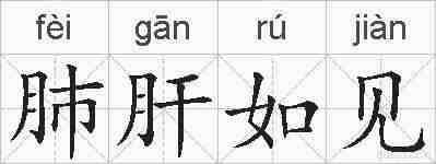 肺肝如见的拼音