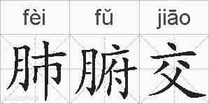 肺腑交的拼音