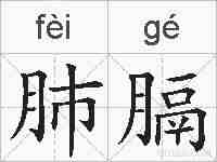 肺膈的拼音