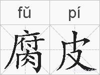 腐皮的拼音