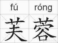 芙蓉的拼音