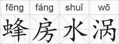 蜂房水涡的拼音