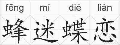 蜂迷蝶恋的拼音