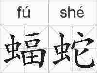 蝠蛇的拼音