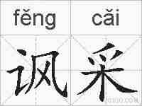 讽采的拼音