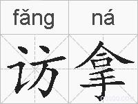 访拿的拼音