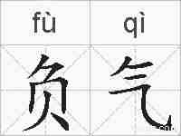 负气的拼音