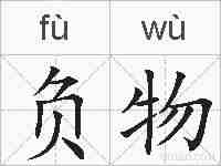 负物的拼音