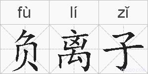 负离子的拼音