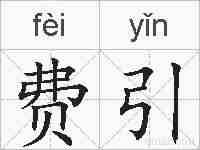 费引的拼音