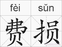 费损的拼音