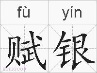 赋银的拼音
