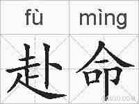 赴命的拼音