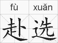 赴选的拼音