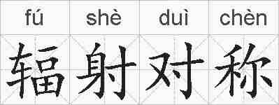 辐射对称的拼音