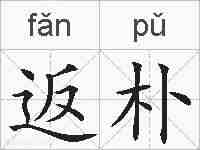 返朴的拼音