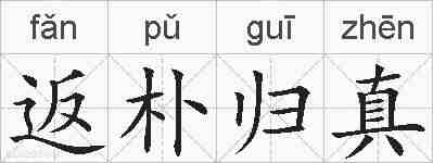 返朴归真的拼音