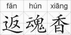 返魂香的拼音