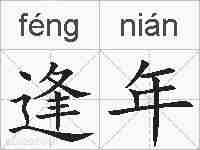 逢年的拼音