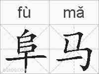 阜马的拼音
