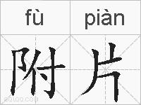 附片的拼音
