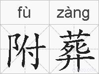 附葬的拼音