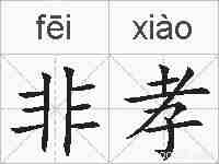 非孝的拼音