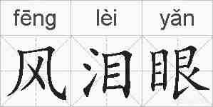风泪眼的拼音
