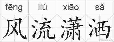 风流潇洒的拼音