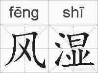风湿的拼音