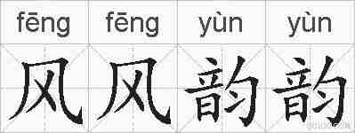 风风韵韵的拼音