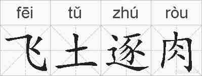 飞土逐肉的拼音