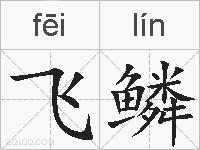 飞鳞的拼音
