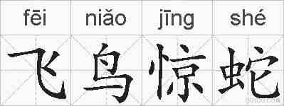 飞鸟惊蛇的拼音