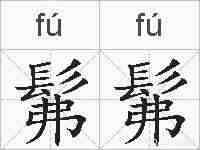 髴髴的拼音