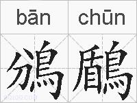 鳻鶞的拼音