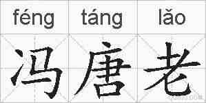 冯唐老的拼音