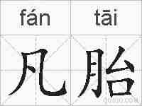 凡胎的拼音