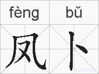 凤卜的拼音