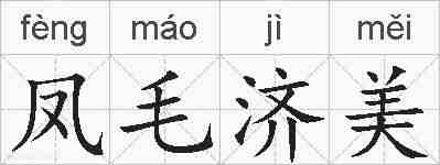 凤毛济美的拼音