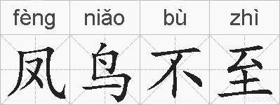 凤鸟不至的拼音