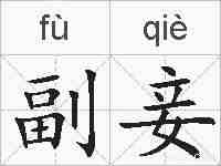 副妾的拼音