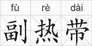 副热带的拼音