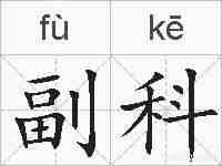 副科的拼音